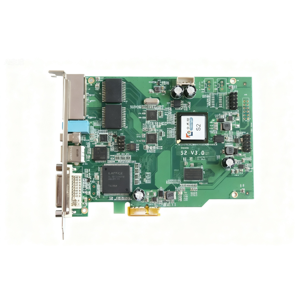 Colorlight S2 LED sending card, 2×Gigabit Ethernet, DVI, PCI-E, 1.31M pixels