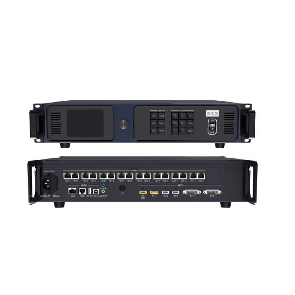 Colorlight X16E-3D 4K LED video controller with 16 Gigabit Ethernet ports and 3D support for large LED displays