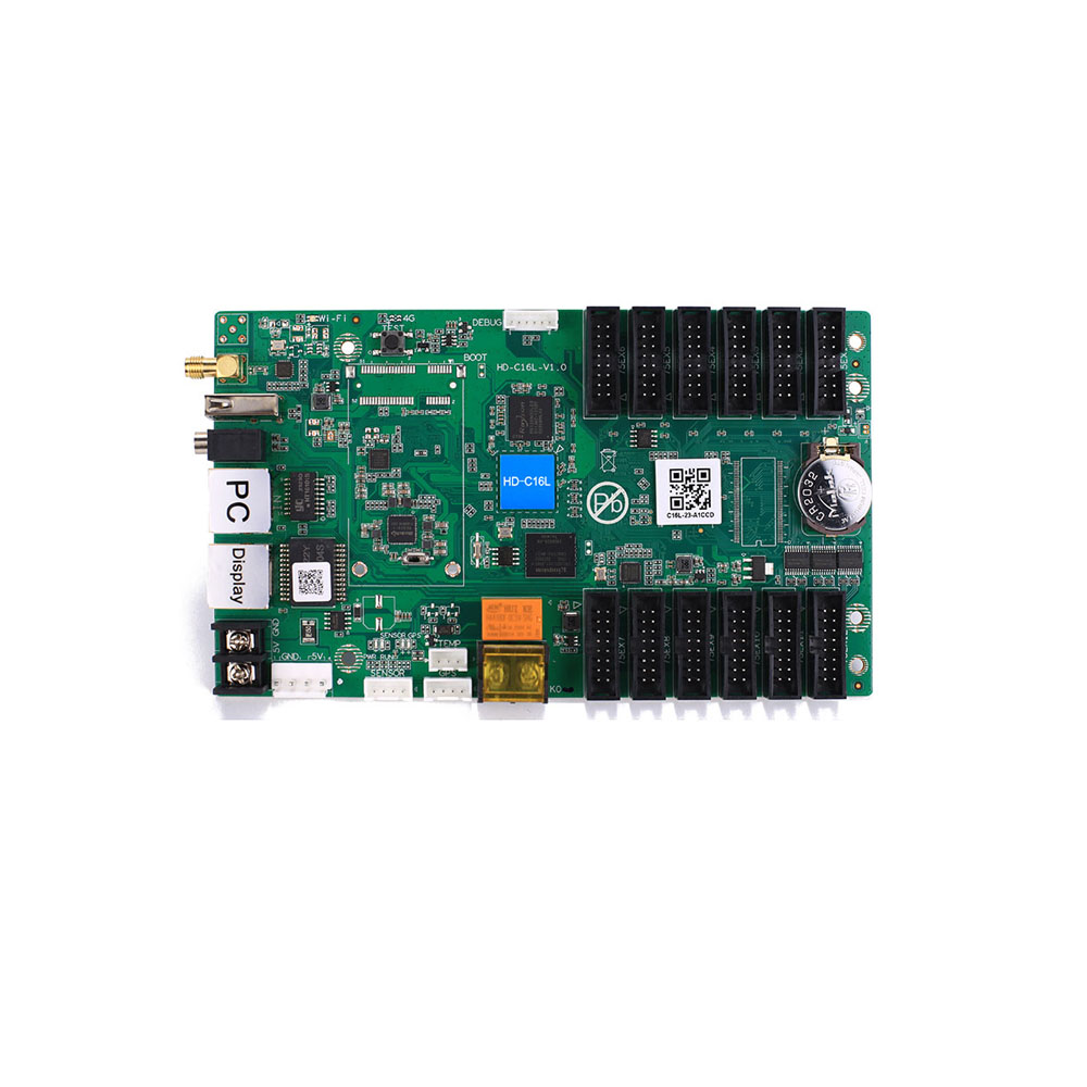 HD-C16L full color LED control card main front view