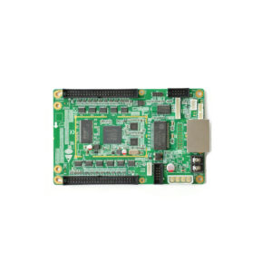 Linsn RV901H LED receiving card front view with RJ45 and HUB75 interfaces