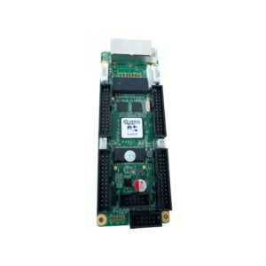 Linsn RV907H LED receiving card with 4 HUB75 outputs and RJ45 Ethernet input white background