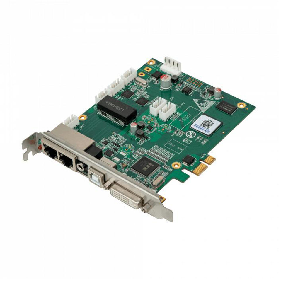 Linsn TS921 2-port LED sending card with PCI-E interface, DVI audio and Gigabit Ethernet ports