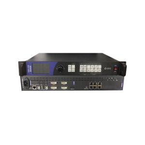 Linsn X8406 two-in-one LED video processor front panel with 6 RJ45 4 DVI and dual USB ports