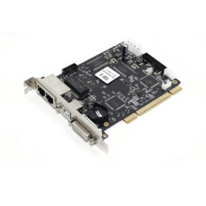 MoonCell V30-S is a professional synchronous LED sending card developed for full color LED display projects, adopting high-performance main control chip to achieve stable signal processing and long-term continuous operation. This model carries strong pixel loading capability and supports ultra-high resolution input with delicate gray scale and high refresh rate performance, making the screen image layered and vivid without flicker or water ripple. It is built with standard DVI signal input interface and reserved USB debugging port for computer connection, parameter configuration and online program upgrading. It comes with dual Gigabit Ethernet output ports, adopting standard network cable transmission with effective distance up to 100 meters, and it can cooperate with fiber module to realize ultra-long distance signal transmission. The card supports pixel-by-pixel brightness and chromaticity calibration, automatic color correction and Gamma optimization to effectively eliminate screen color difference and brightness inconsistency. It also supports signal backup, multi-card cascading splicing and custom resolution adaptation, compatible with mainstream LED modules and receiving control cards on the market. With compact circuit design, good heat dissipation and strong anti-interference ability, it is widely suitable for indoor fixed advertising screens, outdoor LED billboards, stage rental LED walls, conference background screens, exhibition hall displays and shopping mall commercial LED display occasions.