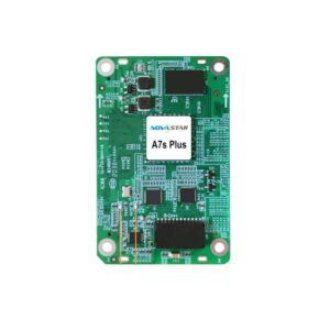 Novastar A7S Plus compact LED receiving card with 512×512 resolution and Gigabit Ethernet port