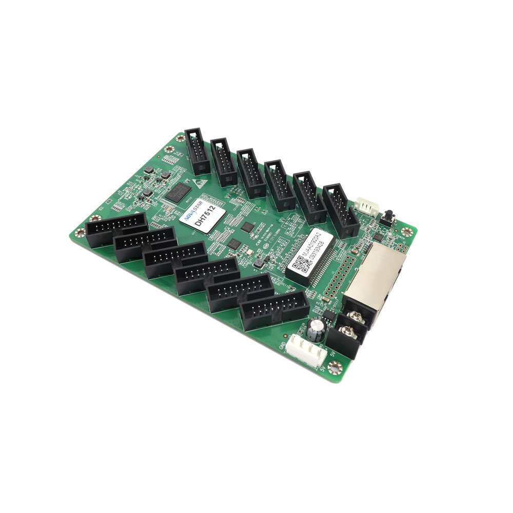 NovaStar DH7512 LED receiving card with 12 HUB75E interfaces for fine pitch LED display