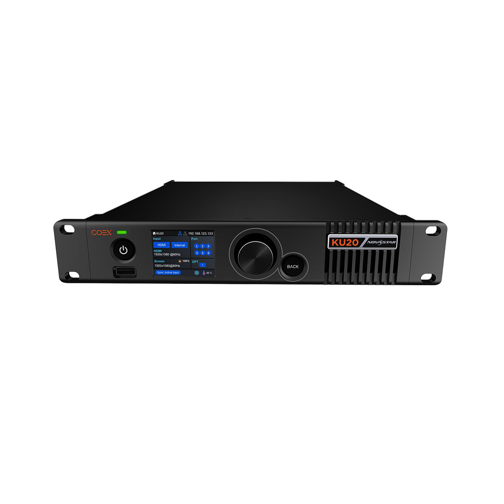 NovaStar KU20 COEX series LED display controller with HDMI Ethernet 10G optical port for large LED screens