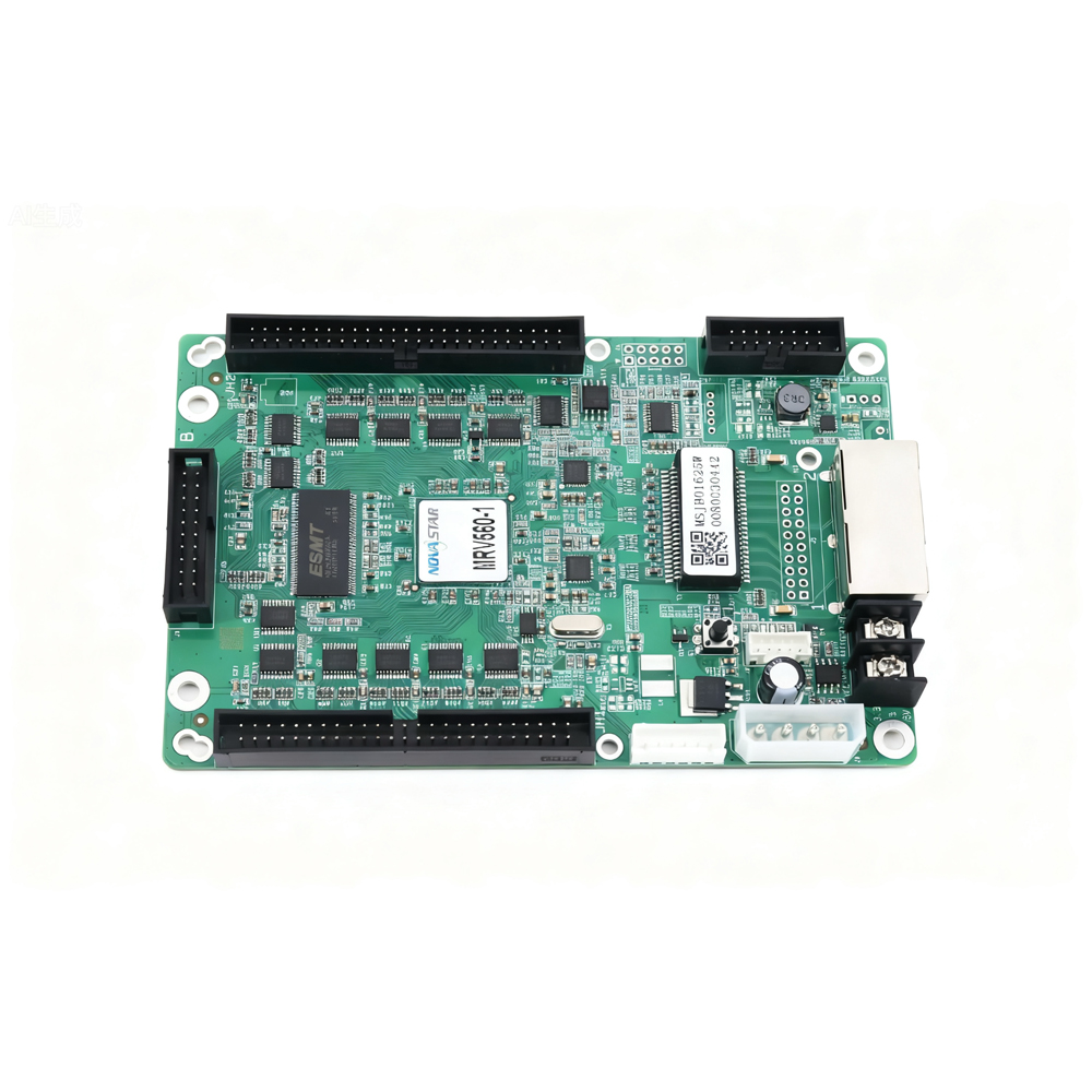 Novastar MRV560-1 EMC LED receiving card with 256×256 resolution, HUB75E interfaces for indoor and outdoor LED displays