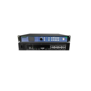 Mooncell MVB16S all-in-one LED video processor with complete input ports and 16 gigabit network outputs