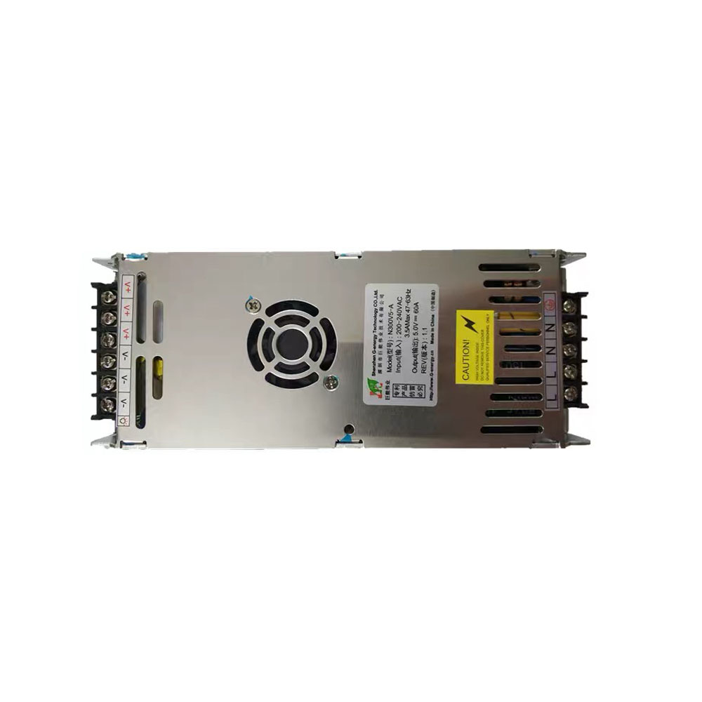 G-energy N300V5-A ultra thin fanless 5V 60A 300W high power switching power supply for large LED display screens