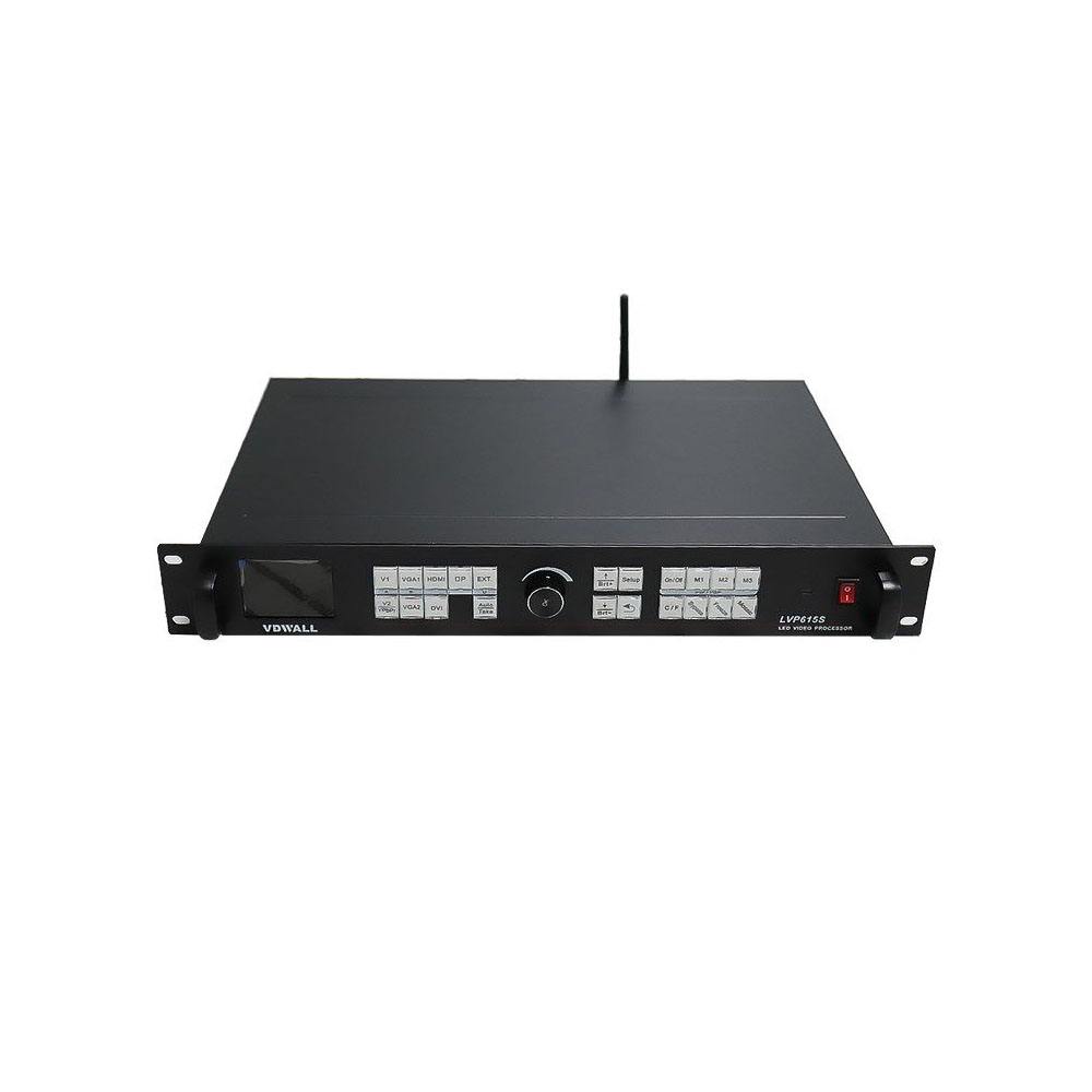 VDWALL LVP615 4K LED video processor front view with LCD