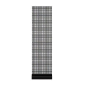 LED holographic transparent module glued on glass wall installation