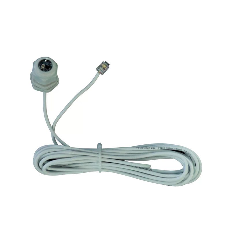 Colorlight SSR-L16-RJ11 ambient brightness sensor with 5m white cable and RJ11 plug for LED screen auto brightness control