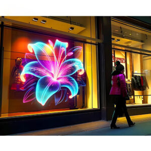 High definition holographic transparent LED screen main product front view