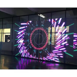 High‑transparency holographic transparent LED screen main product front view