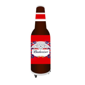LED Beer Bottle Display main view, custom beer bottle shaped LED screen for beverage brand promotion