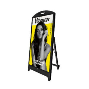 A-frame LED outdoor poster display, freestanding waterproof digital advertising screen